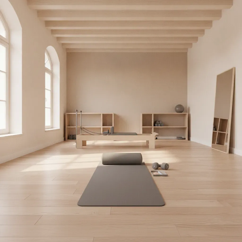 pilates maribor: studio za začetnike z mirnim, svetlim prostorom