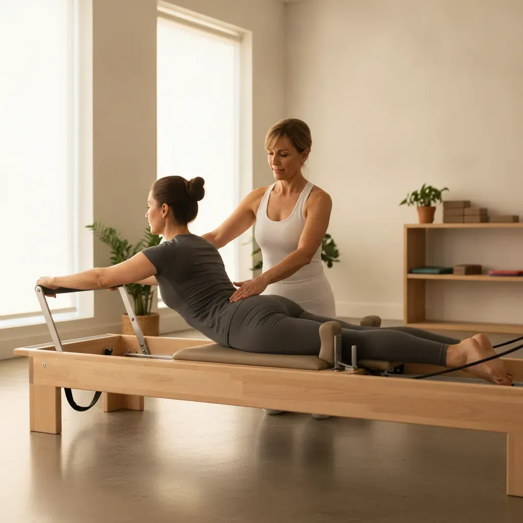 Reformer pilates Maribor – začetniška ura z vodenjem drže